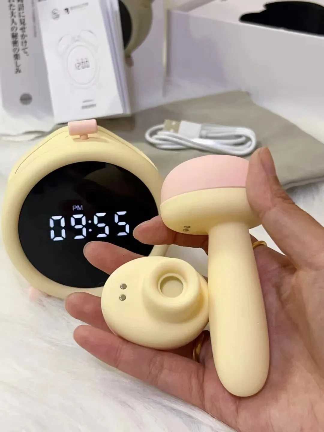 2025 new female alarm clock sex toy concealed and detachable suction vibrator APP remote control vibrator W250712