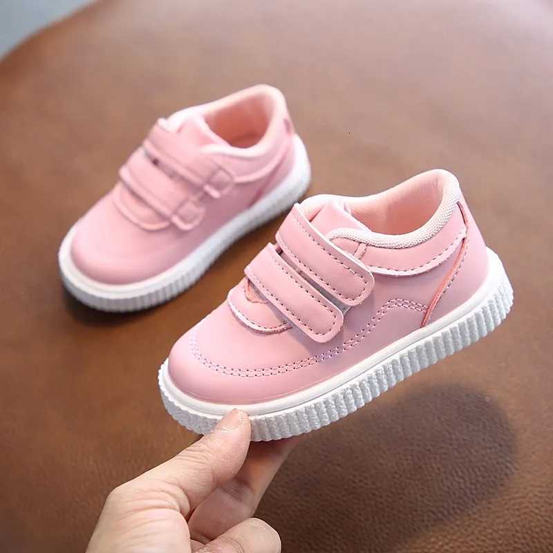 Kids Sneakers Girls Trainers Boys Shoes Children Leather Shoes White Black School Running Shoes Pink Sports Shoes Flexible SoleXJ250712