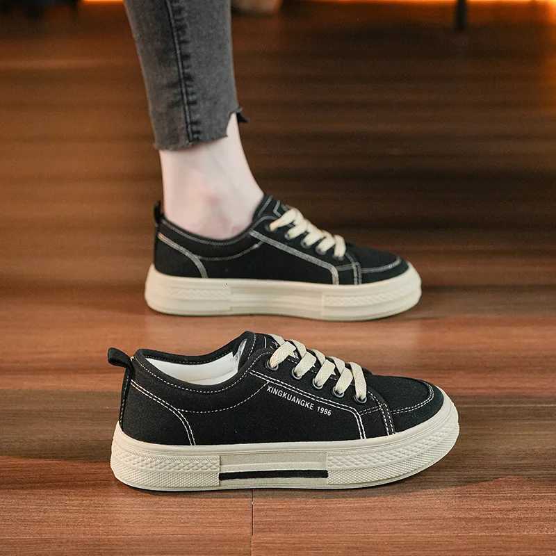 New Fi Sneakers Women Canvas Shoes Low Cut Lace-up Womens Shoes Flats Ladies Casual Shoes Womens Shoes Student SportsXJ250712