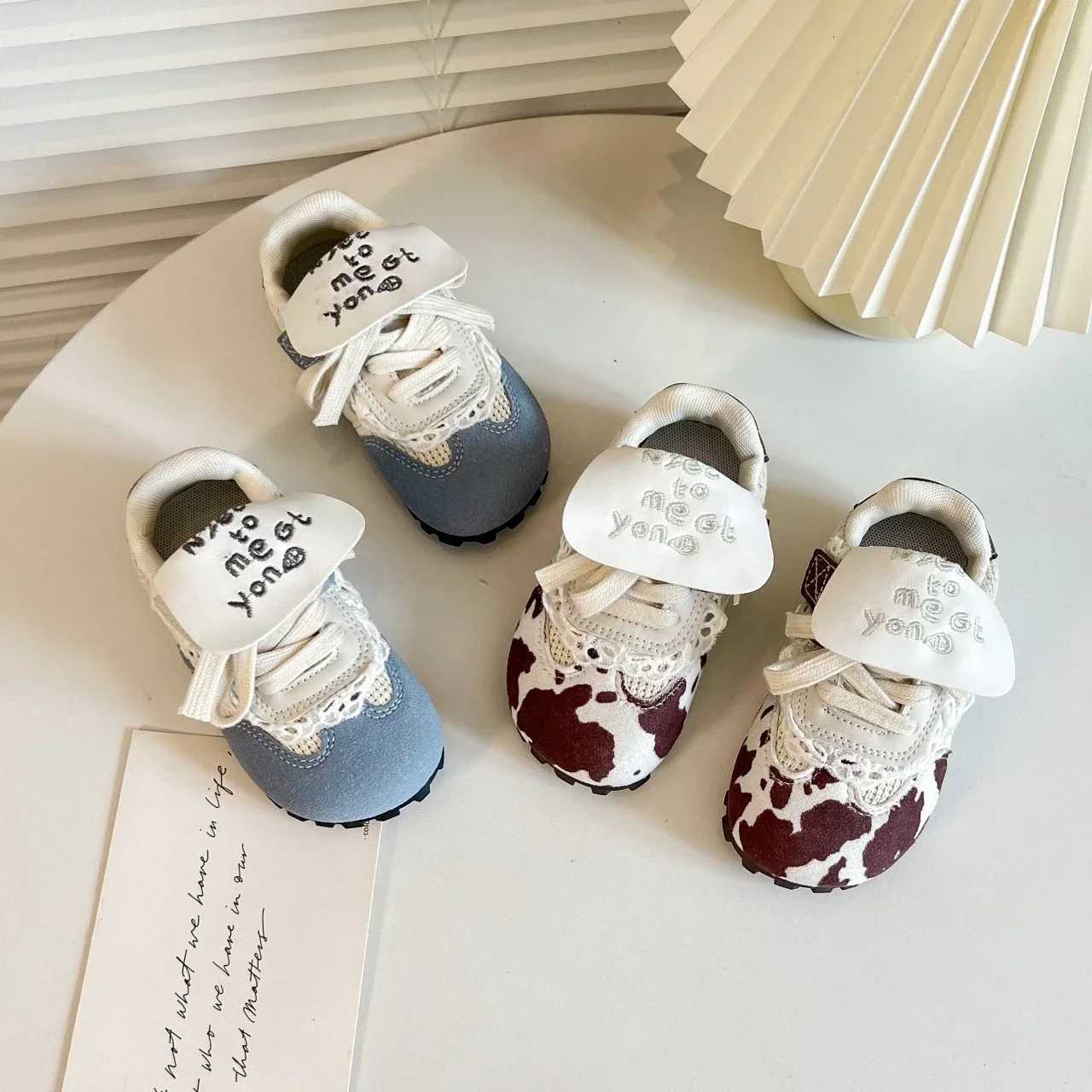 Kids Sports Shoes Round Toes Candy Color 2025 Spring Autumn Girls Casual Shoes Non-slip Soft Sole Children Flats Mesh Breathable XJ250712