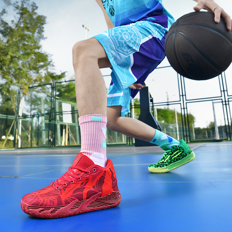New Basketball Shoes, Outdoor Elastic Rebound, Wear-Resistant, Lightweight Sports Shoes, Handsome Men and Women, Shockproof Practical