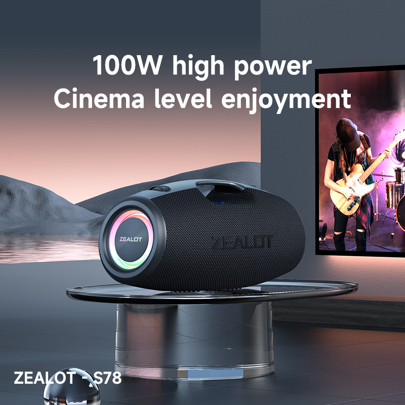 S78 Double Pairing Wireless Speaker 360 Degree Stereo with Portable Bluetooth Speaker