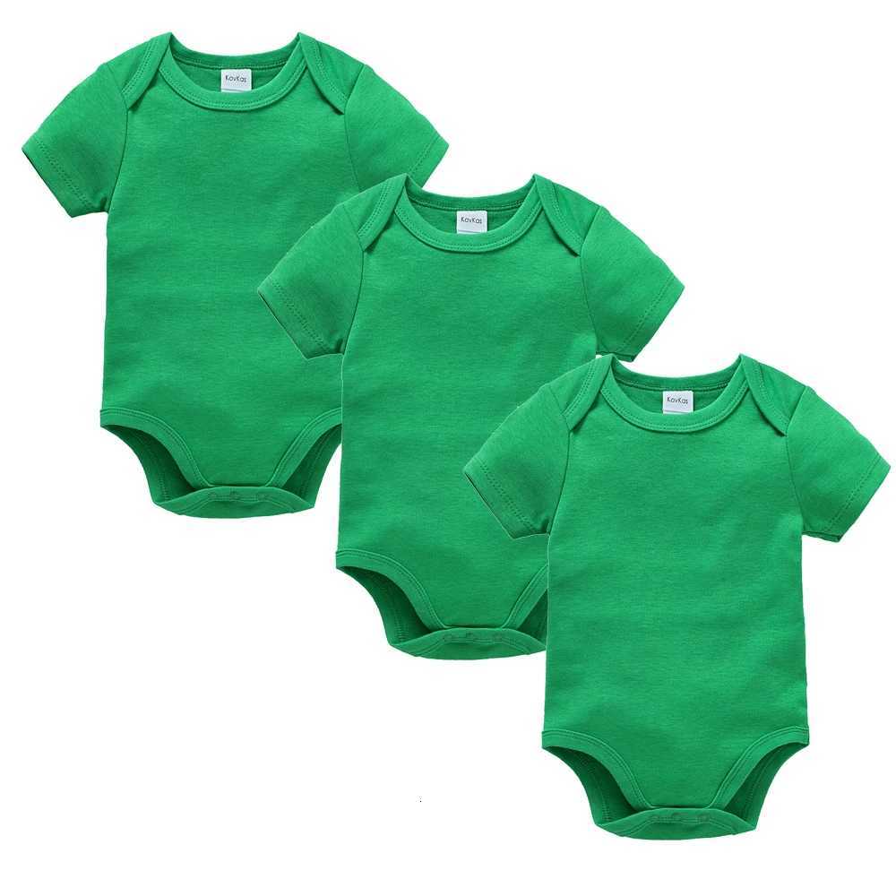3Pcs Baby Boys Clothes 100% Cotton Solid Black Short Sleeve Blank Baby Bodysuits Newborn Jumpsuit Plain 0-24 Months XJ250712
