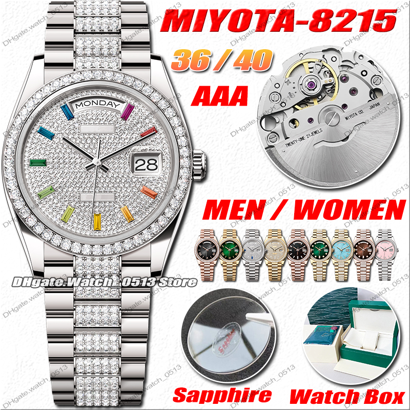 Luxury Watches Men Designer Watches High Quality AAA 36MM 40MM 2813 MIYOTA 8215 Automatic Movement Watches Date / Day Stainless Steel Luminous Waterproof Sapphire