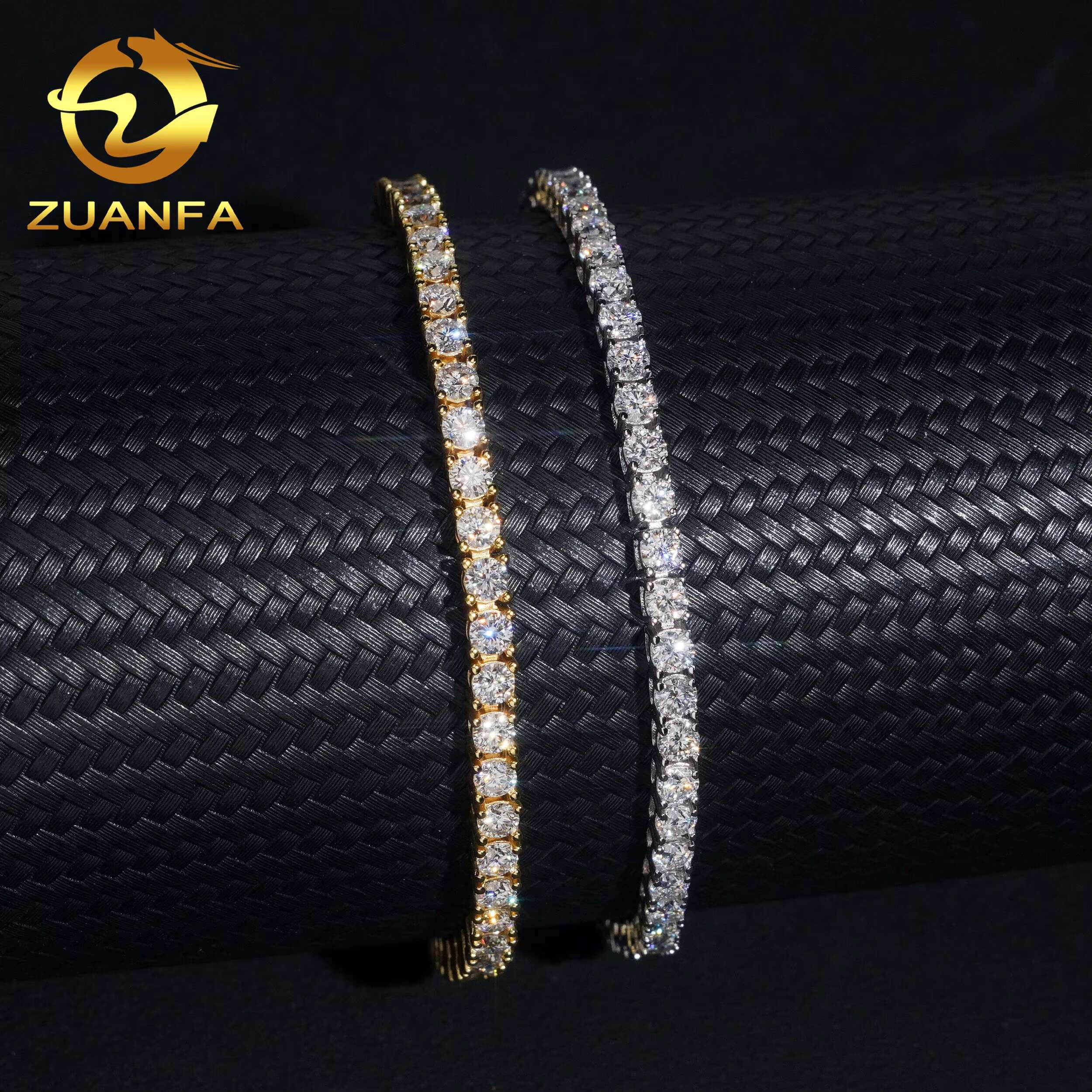 Local Stock Fast Shipping Classic Prong Setting 925 Silver 3mm VVS Moissanite Tennis Bracelet