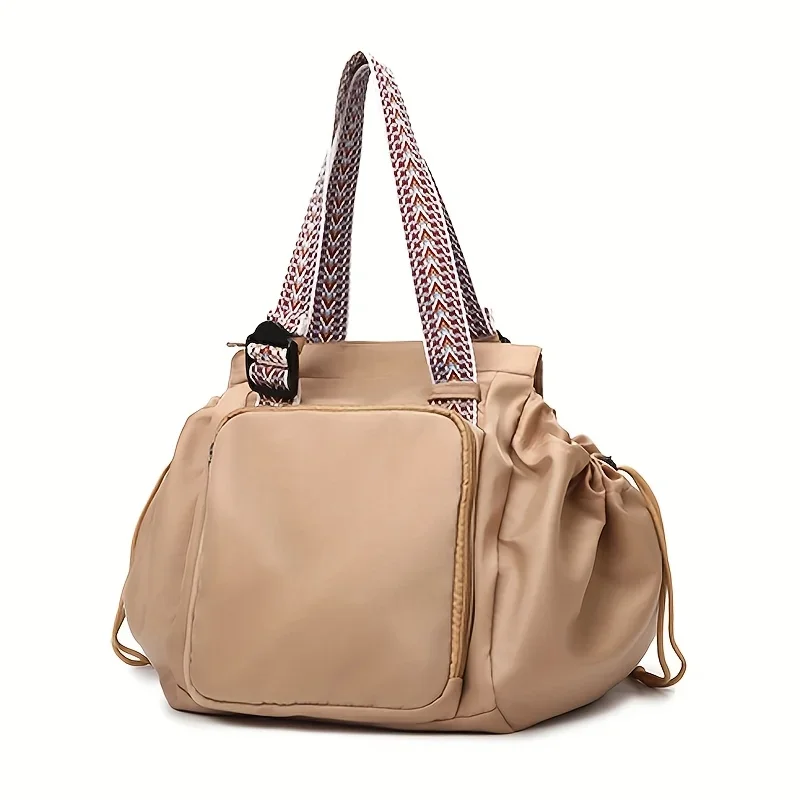 Fitness Gym Bag with Handles, Large Capacity Travel Storage Backpack & Multipurpose Convertible Cradle Design Oxford Fabric