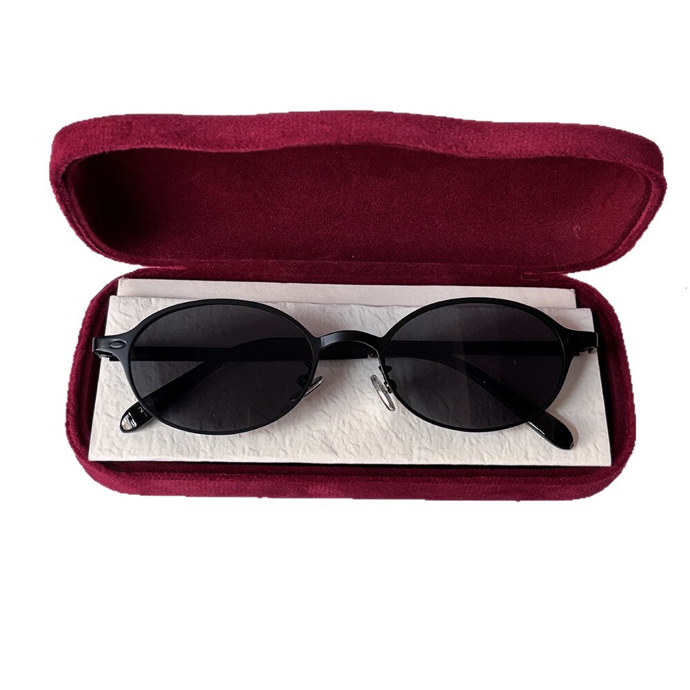 Designer Luxury Glasses, Small-framed Oval-shaped Women's Sunglasses, Trendy And Popular Retro Sunglasses For Small Faces With UV Protection