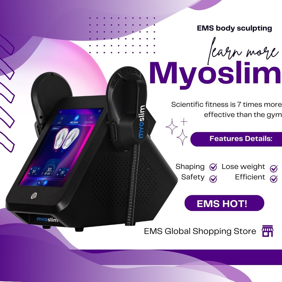 EMS Body Slimming Machine Myoslim With RF High Power For Fat Reduction And Body Shaping Fitness Muscle Stimulator For Clinics