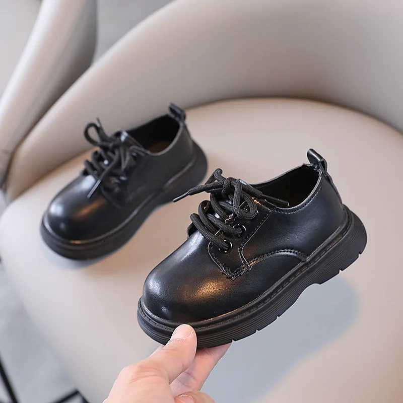 Boy PU Leather Shoes New Children Shoes Single Solid Color Casual Small Leather Shoes British Style Fashion Kids Students Shoes XJ250712