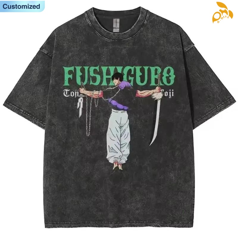 Free shipping for Men's T Shirts Anime Berserk T-shirts Oversized Vintage Washed Griffith Shirt Summer Short Sleeve Retro Manga Guts Kenpuu Denki
