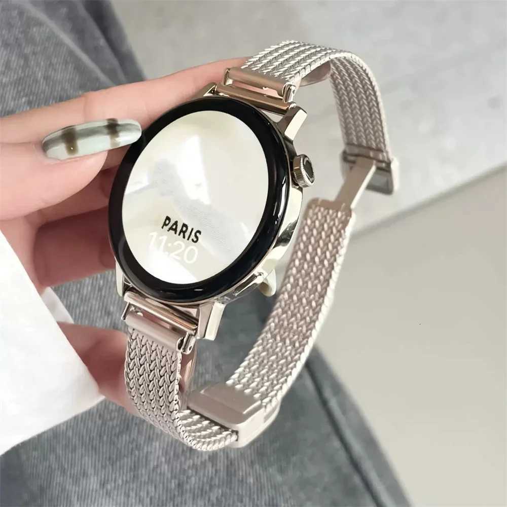 20 mm Luxury Metal Magnetic Strap for Samsung Galaxy 6 44 40mm 5pro active2 Gear s3 Bracelet for Huawei gt2/3 Belt watchband Y250712