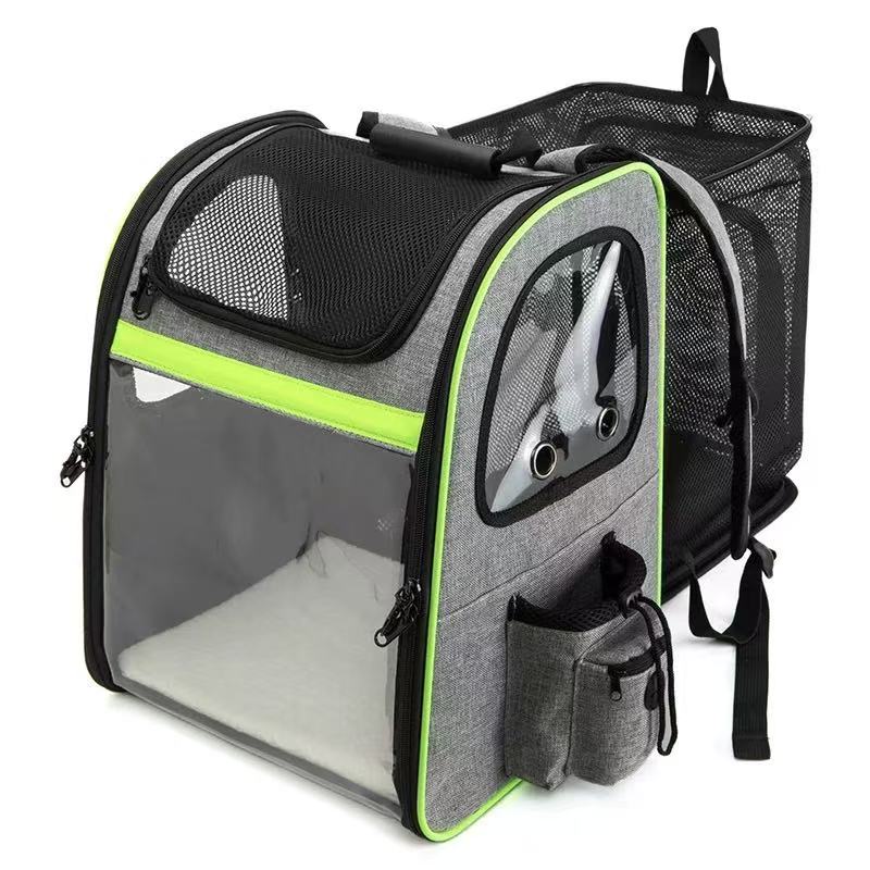 Cat bag - Portable dual-shoulder expandable large-capacity backpack for pets, with breathable design suitable for cats.