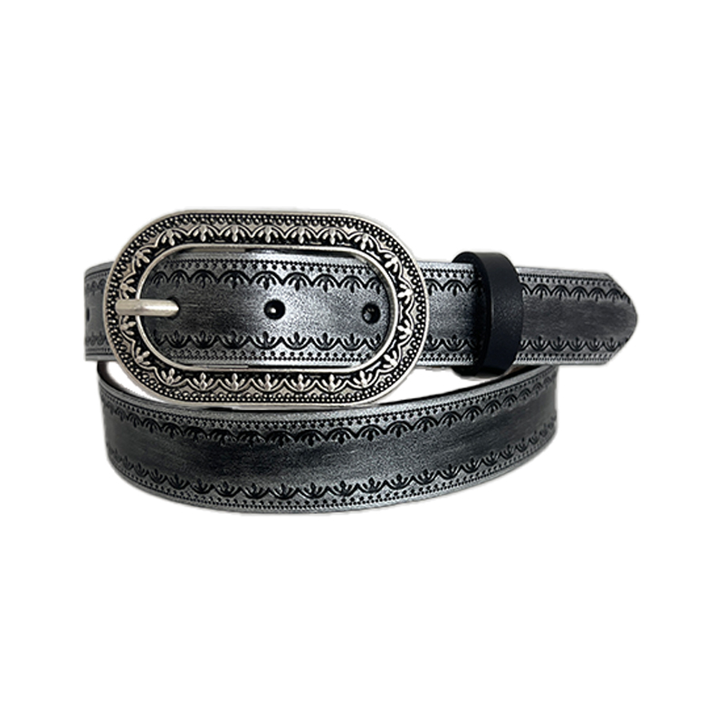 Fashion Pieces Gradient Leather Belt Belt Womens Trend Niche Dark Gradient