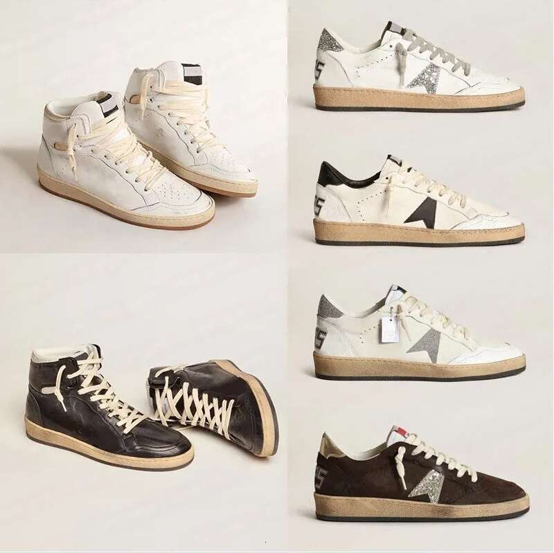 Top Superstar High Casual Golden Sky Designer Shoes Italy Brand Sneakers Super Star Dirtys Sequin
