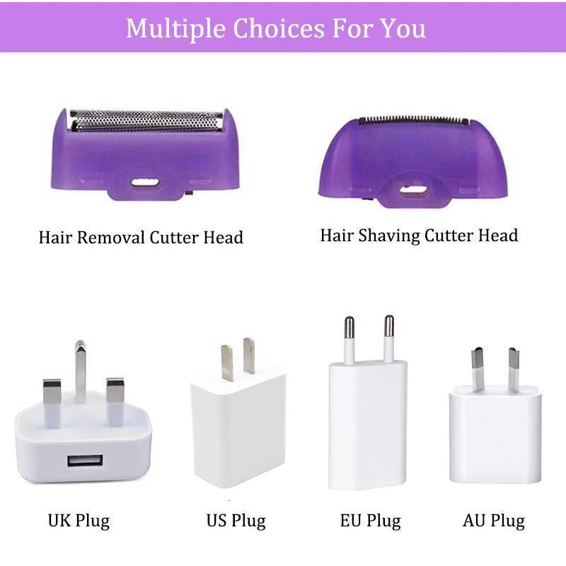 Wen Rechargeable Eator Remover Smooth Touch Hair Removal Instant Pain Razor Sensor- Light Technology Leg Hair Remove G250712