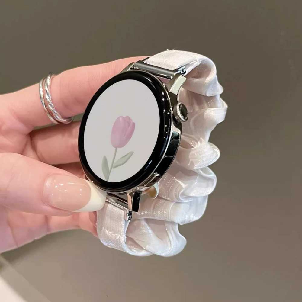 18 20 mm Elastic Band for Wen Scrunchie Str for Huei GT5/4 41mm GT5Pro 42 46mm for Samsung Galaxy 7/6/5 40mm 44 watchband Y250712