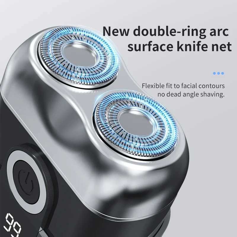 Mini electric shaver compact and fast charging for use mens car shaver portable for use gift for father and boyfriend G250712