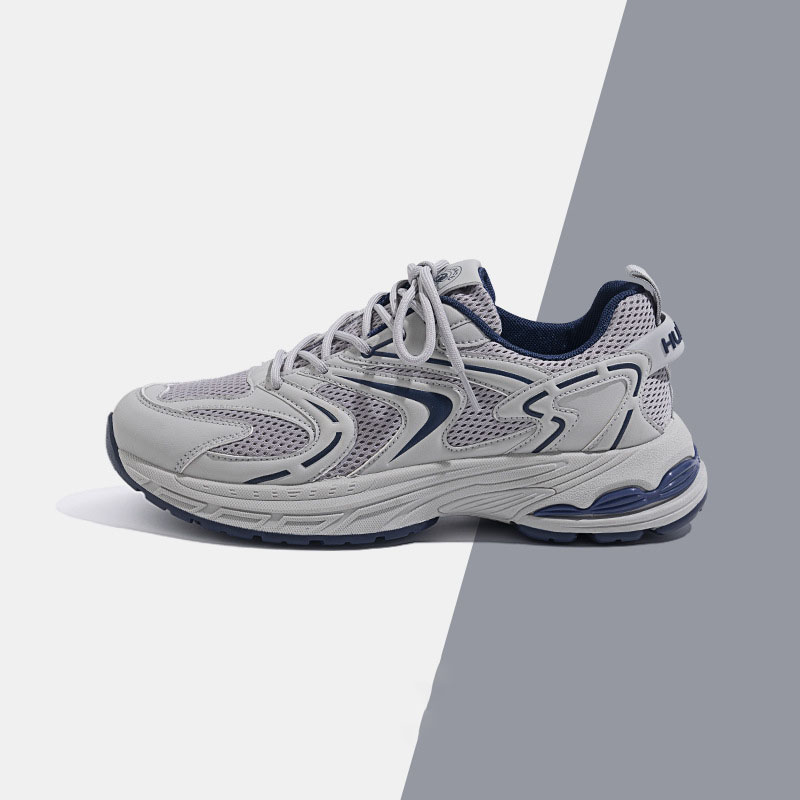 Free shipping designer plus size retro dad shoes men summer black versatile men sports and leisure shoes men style black
