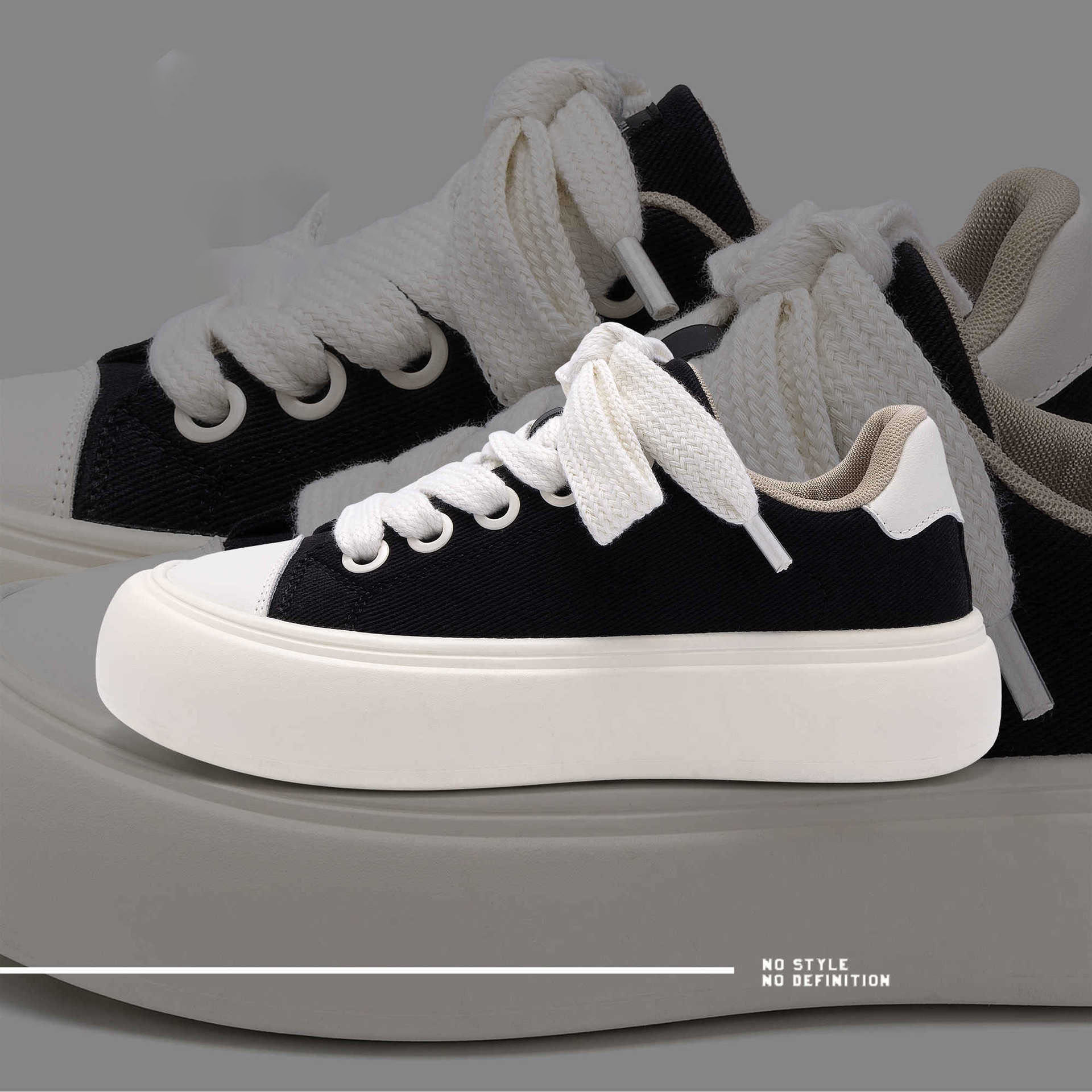 Free shipping designer plus size spring men shoes versatile lightweight board student thick sole height increasing casual board shoes