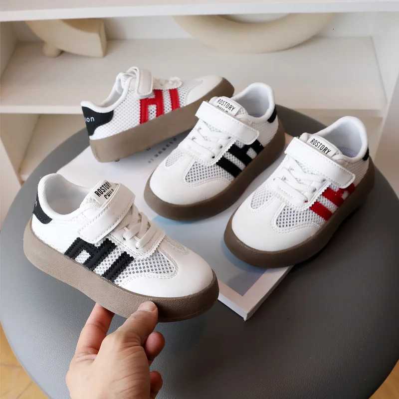 New White Casual Shoes for Baby Boy Girl Children Sneaker Breathable Mesh Fabric Kids Soft Sole Toddler Walking Shoes 1-10 Years XJ250712