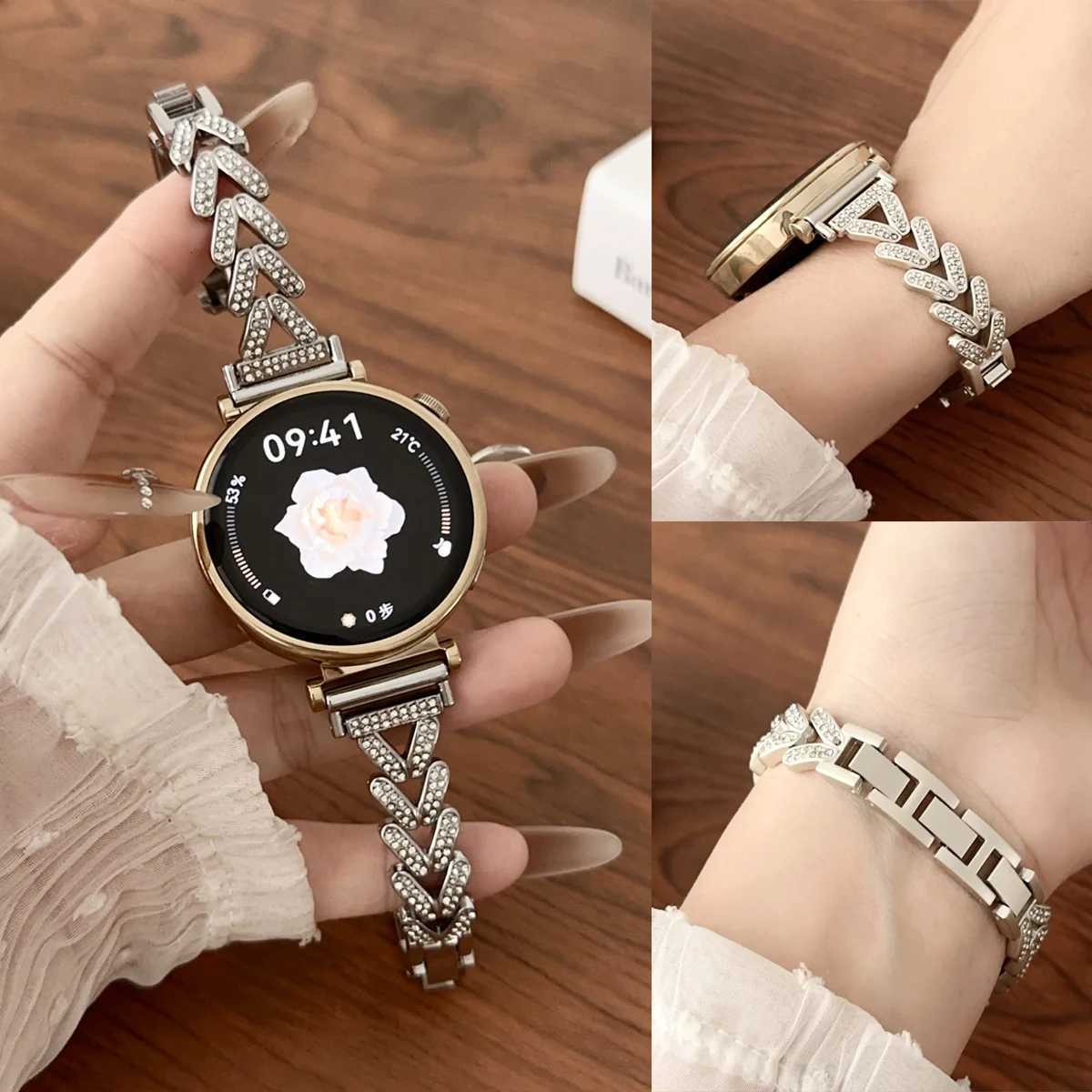 Metal Diamond strap for Samsung Galaxy 7/6/5 pro/4/Classic/active Gear s3 20mm bracelet Huei GT/2/GT2/3 Pro 4 band watchband Y250712