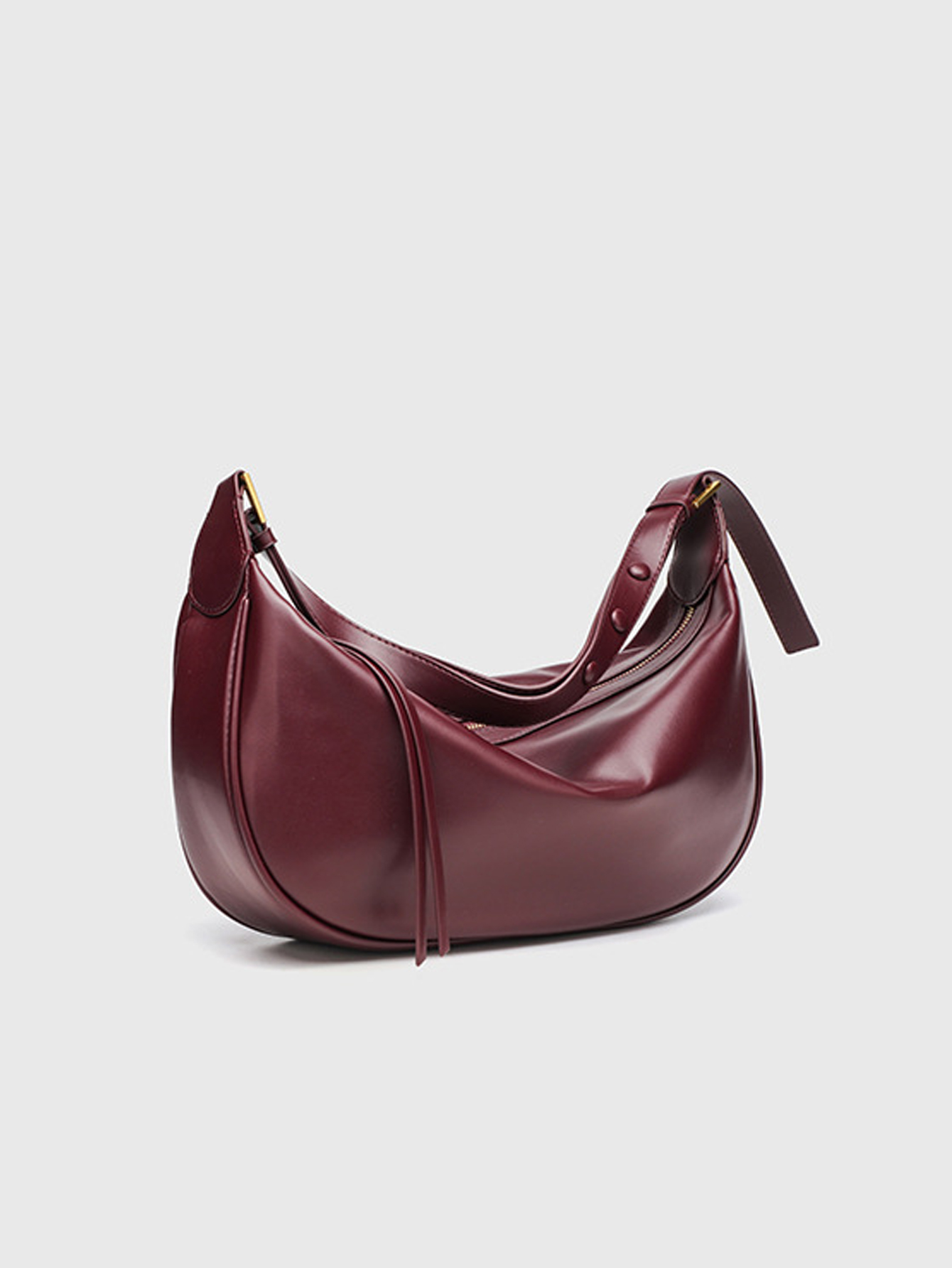 2025 new fashionable high-end texture single shoulder crossbody bag, versatile and niche design, underarm dumpling bag, light lu