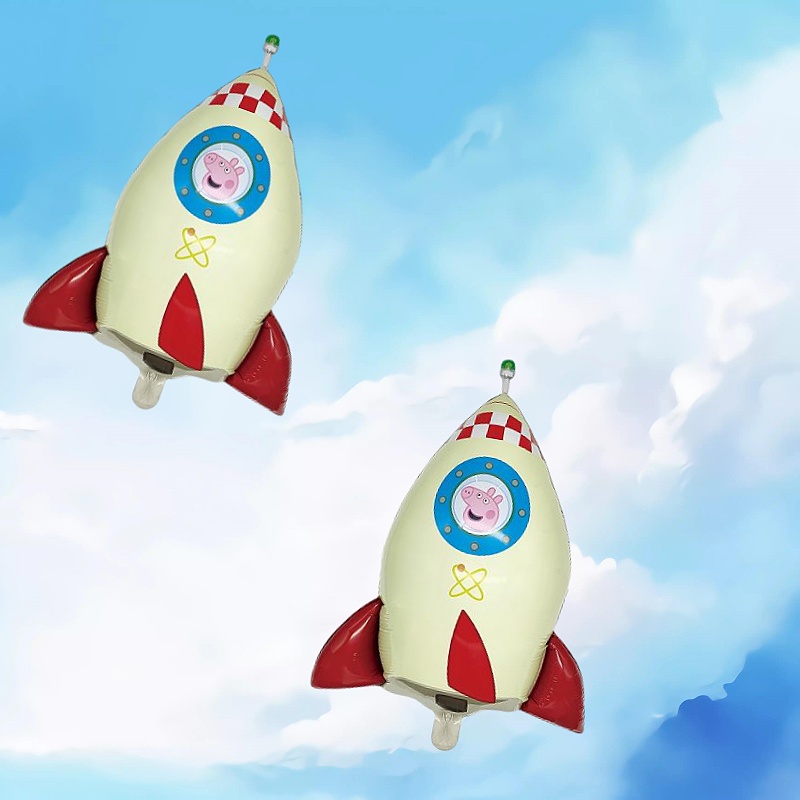 Pig Cartoon Balloons with Aluminum Foil for Party Decorations - Multiple Patterns Available