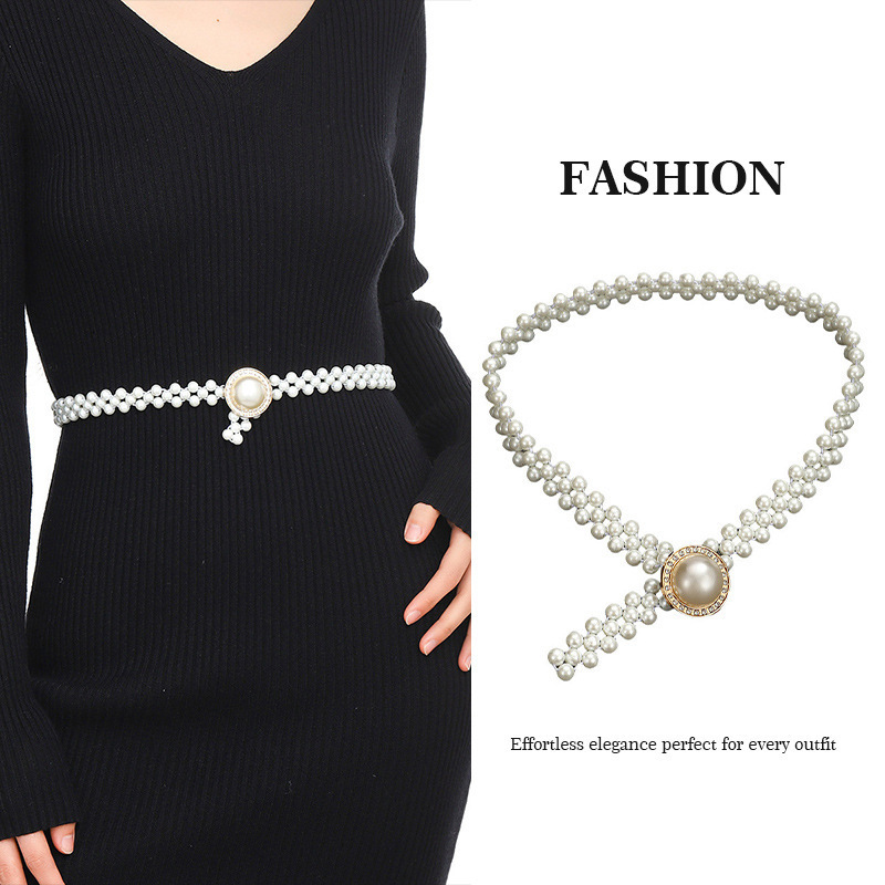 Minimalist Charm Retro Elegant Gold Plated Letter Waist Chain for Women Girls Metal Daily Autumn and Winter Jewelry 250420