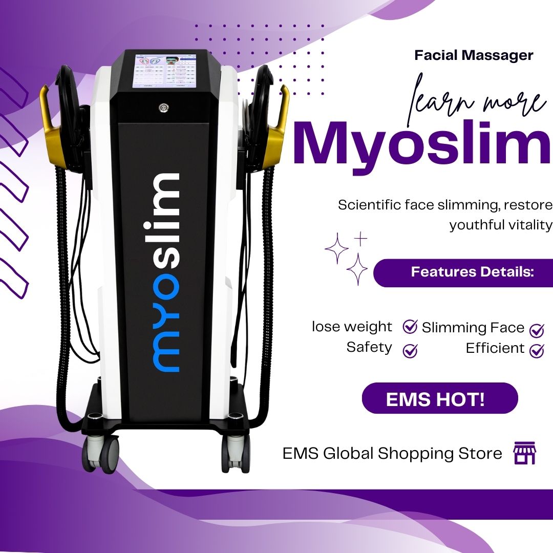 Myoslim RF Body Slimming and Face Slimming Muscle Training EMS Stimulator Slimming and Fat Burning Equipment