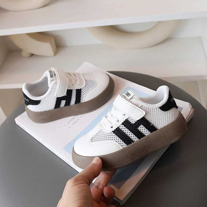 New White Casual Shoes for Baby Boy Girl Children Sneaker Breathable Mesh Fabric Kids Soft Sole Toddler Walking Shoes 1-10 Years XJ250712