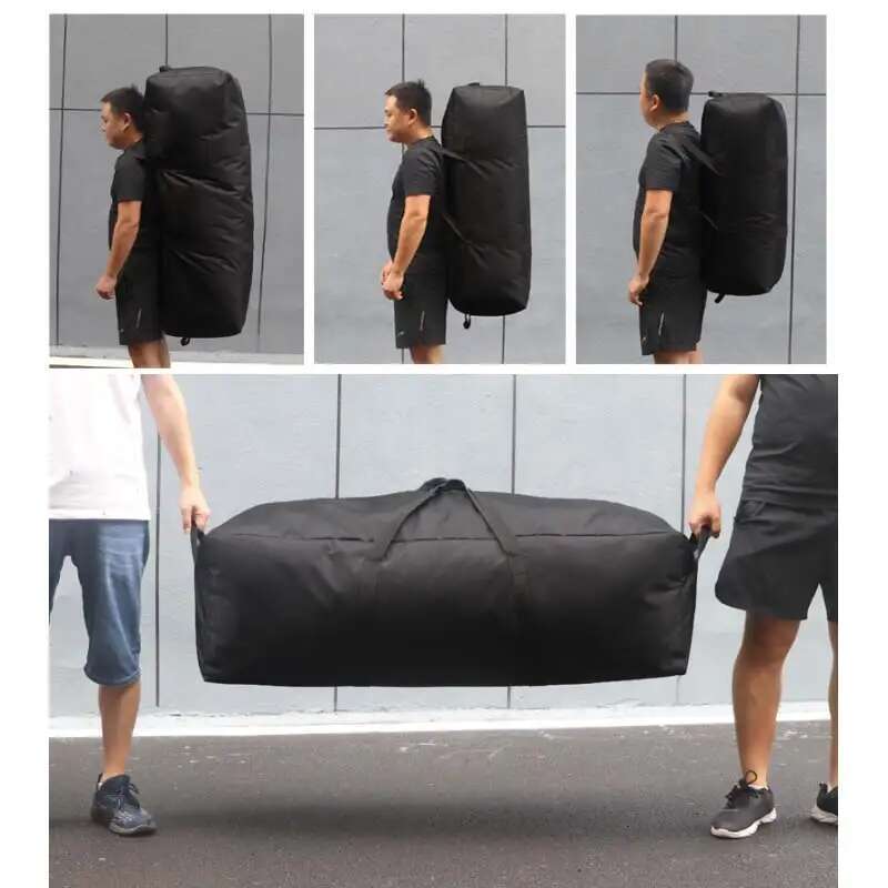 150L 100L 55L Travel Handbag Gym Bag Outdoor Men's Black Large Capacity Fiess Weekend Overnight Waterproof Sport Bags X411D high-quality