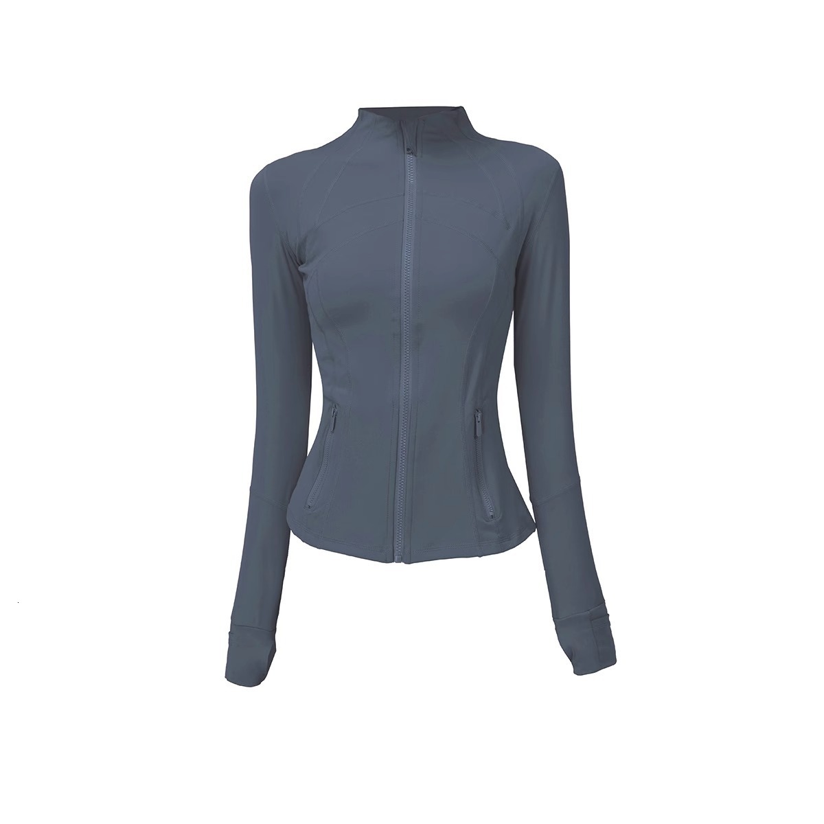 Women's Gold Zipper Series Yoga Jacket Breathable Sports Top Long Sleeve Fitness Coat