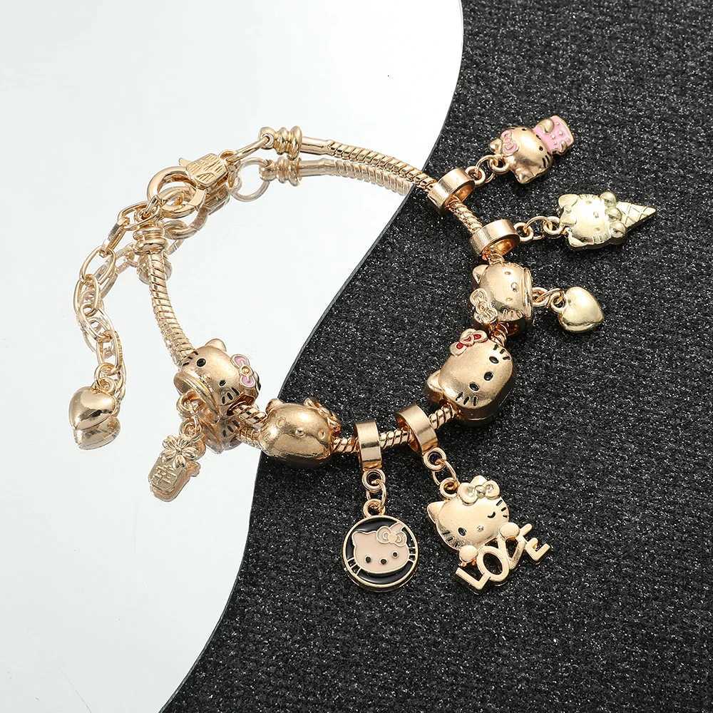 Sanrio Hello Kitty Bracelet cute Anime Cartoon Hello Kitty Bracelet Girls Birthday Party Jewelry Gifts w250716