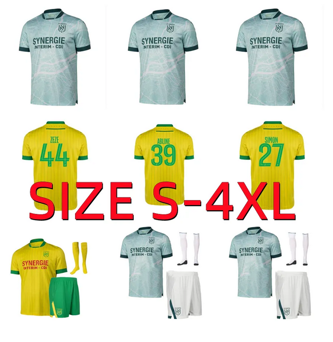 2024 2025 2026 Nantais Maillots FC Nantes Etoile soccer jerseys 24 25 26 M. MOHAMED BLAS COCO SIMON football shirt men kids maillot de foot Men kids kit