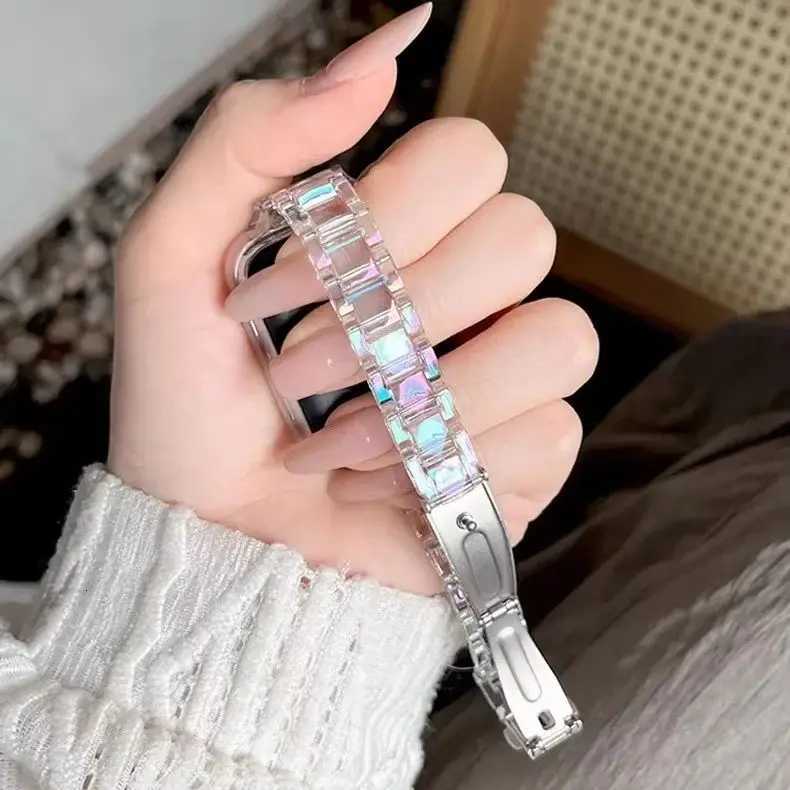 1 Color Resin Strap for Huei B0 Transparent 9 8 7 Band Replacement Bracelet Honor Band 7 6 Accessories watchband Y250712