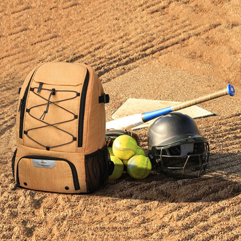 Outdoor bags men baseball backpack sports bag large capacity multifunctional breathable waterproof backpacks separate shoe compartment casual travel p