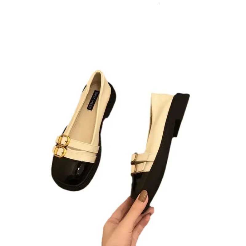 igh Quality Mary Jane Shoes Female New British Style Flat Sole Women Shoes Fi Belt Buckle Casual Shoes Zapatos XJ250712