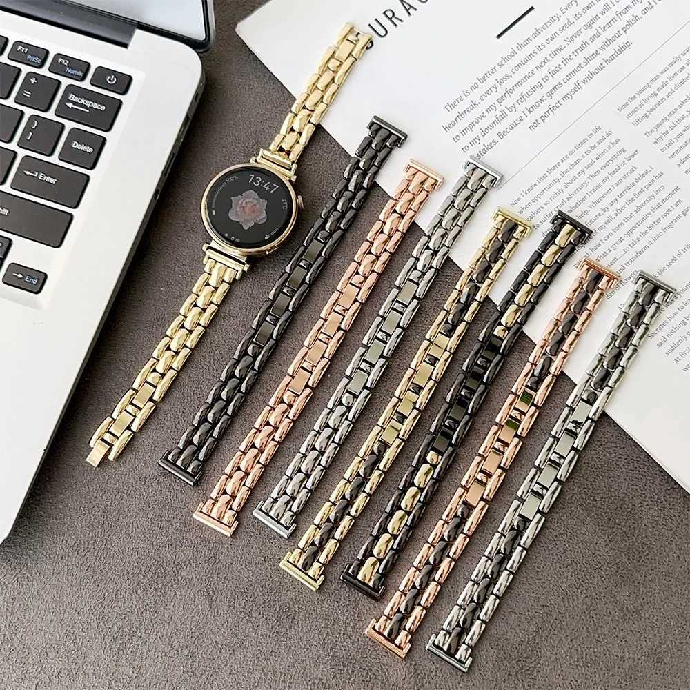 18mm 20mm mm Metal Chain Band for Huei GT4 41mm Wen Bracelet for Samsung Galaxy 7/5/6 44mm 40mm Galaxy FE Active 1/2 watchband Y250712