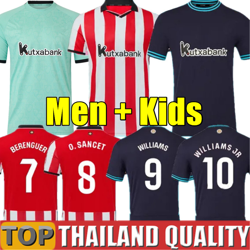 25 26 Athletics Soccer Jerseys CLUB Bilbao Home away Nico Williams 2025 2026 Oihan Sancet Inaki Williams alex Berenguer Football Shirt Camisetas Futbol goalkeeper