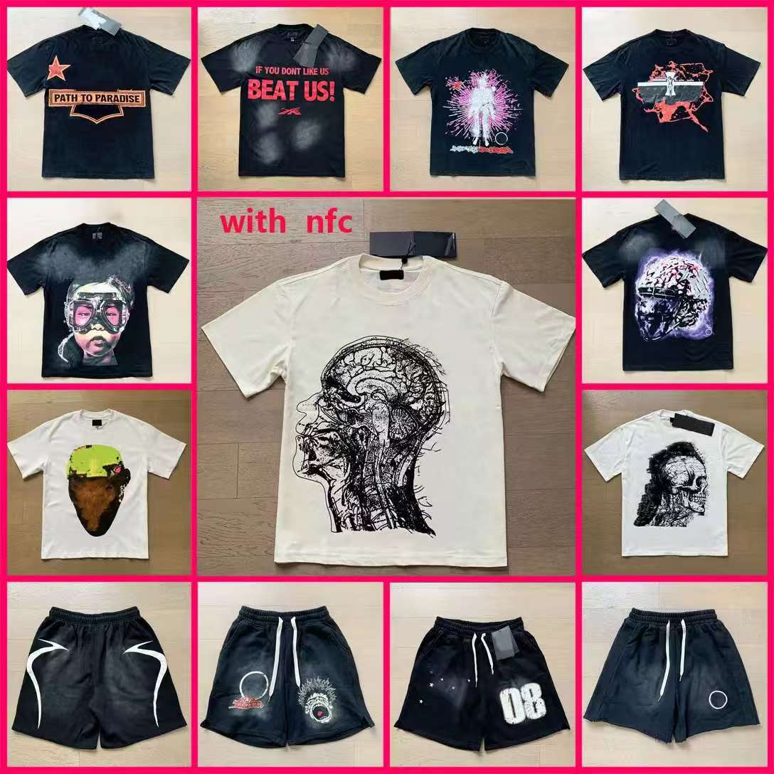 Herllstar tshirts Mens designer TShirt Graphic Tee High Quality Cotton Y2k Shirts Gothic Vintage Hip Hop Harajuku Loose Short Sleeve Tops Streewear Size S-XL