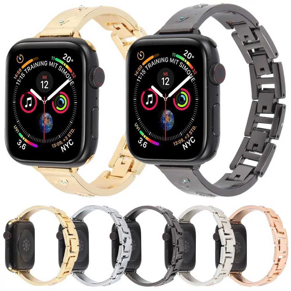 For ple Str Luxury Diamond Band for ple tra Straps S10 9 8 7 Wristband i 38 40 41 42 44 45 46 Bracelet watchband Y250712