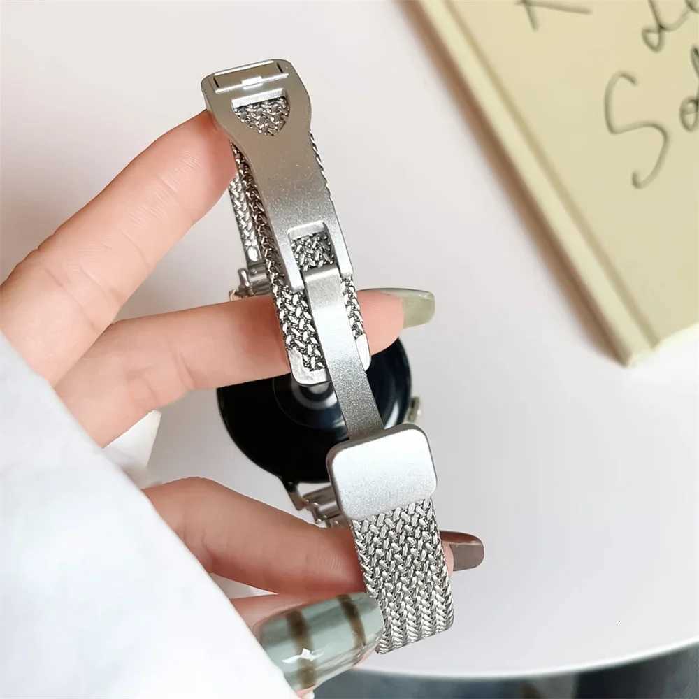 20 mm Luxury Metal Magnetic Strap for Samsung Galaxy 6 44 40mm 5pro active2 Gear s3 Bracelet for Huawei gt2/3 Belt watchband Y250712