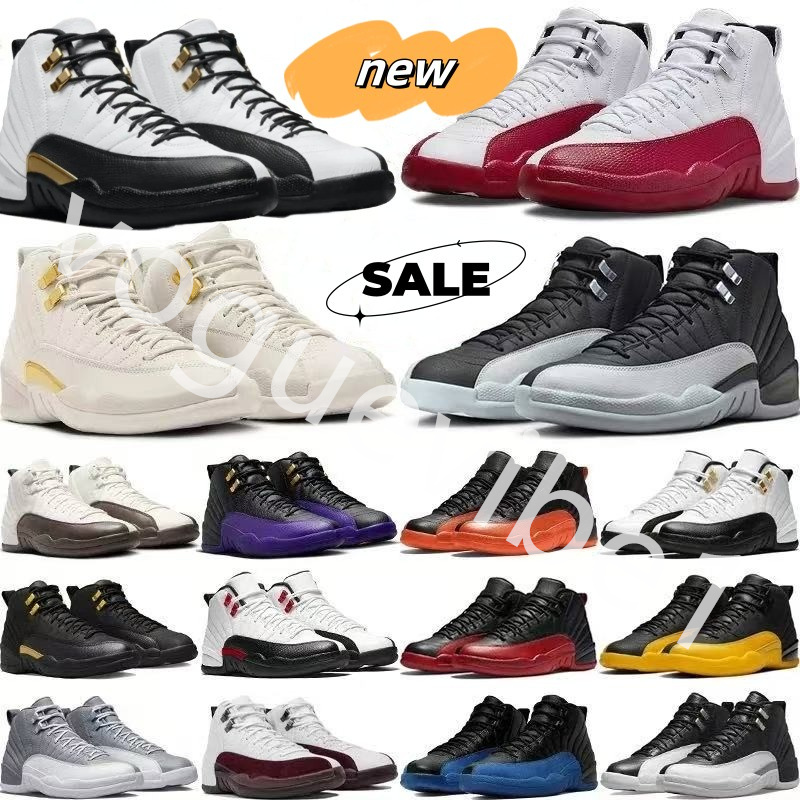 Basketball Shoes Designer shoes mens womens 12 12s Cherry Field Purple Stealth Blueberry Reverse Flu Game Hyper Royal Mens Trainers Sport Sneakers