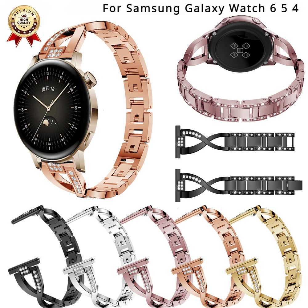20mm For Samsung galaxy 3 41mm 45mm Active 2 40mm 44mm luxury Stainl Steel Str band Metal Aolly Bracelet watchband Y250712