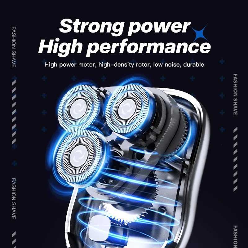 3D Floating Magnetic s Men Electric Shaver Mini Portable High Speed Travel Beard Knife Rechargeable Rotary Electric Razor G250712