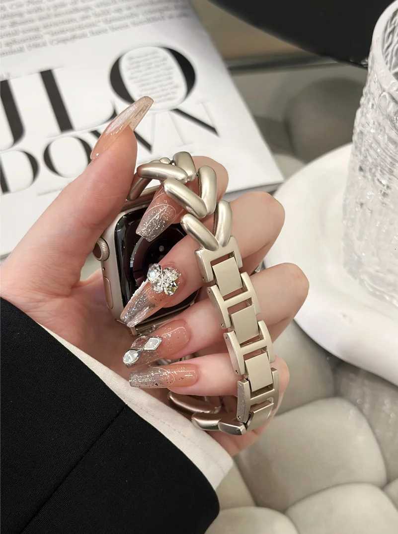 Metal Strap for ple se 40mm Band 44mm 45 38 41 42 49mm Bracelet for i Series 9 tra 8 7 6 5 4 3 watchband Y250712