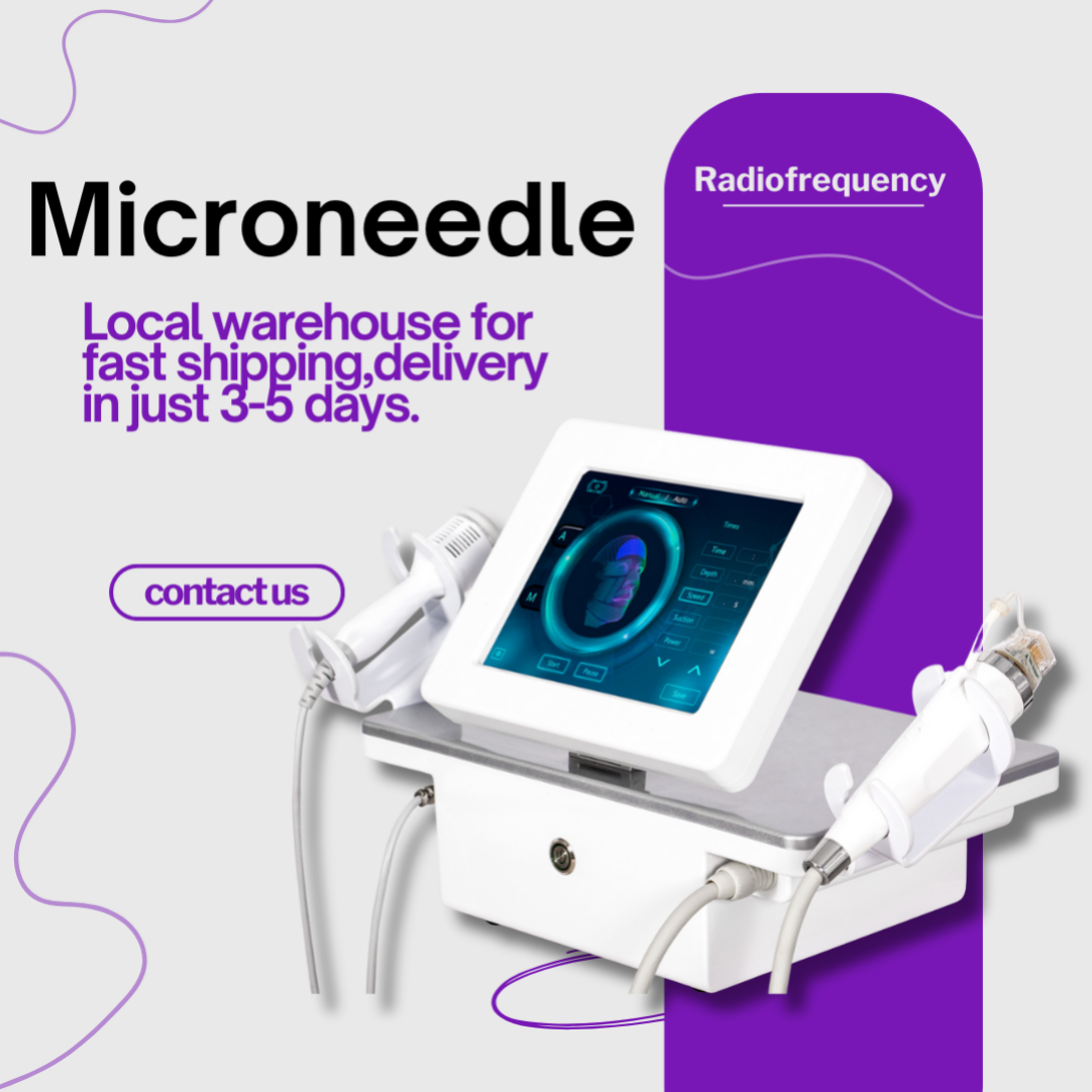 Portable RF Microneedling System for Salon Facial Treatment and Skin Tightening Anti-Wrinkle and Acne Scar Treatment