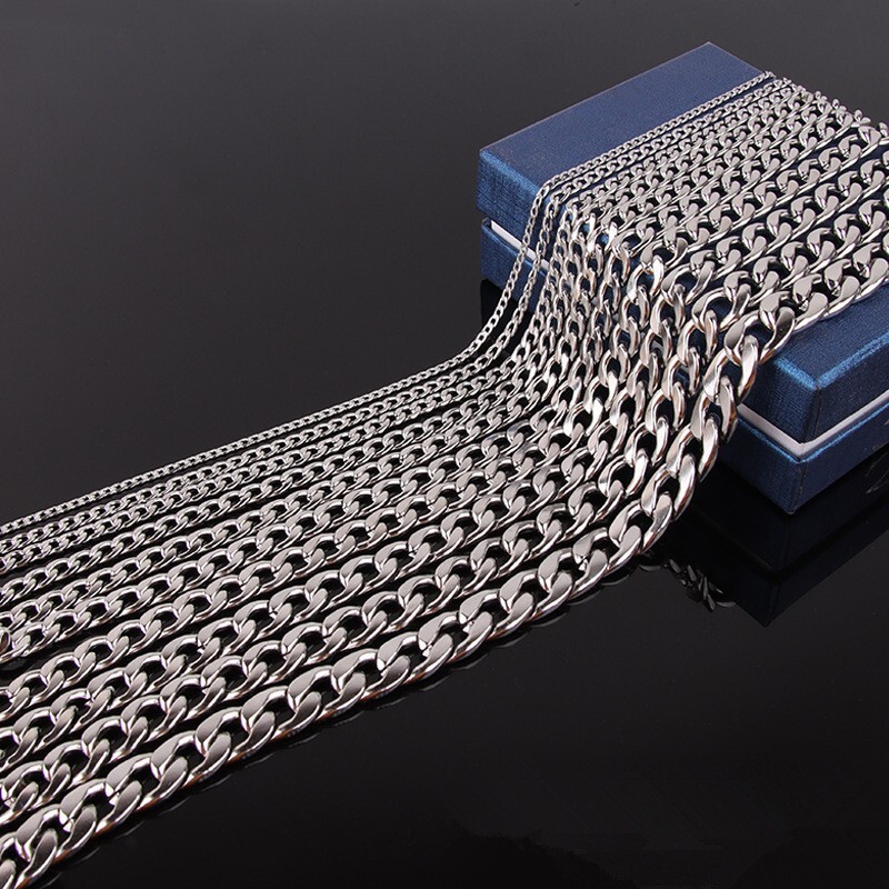 Luxury Jewelry Designer Jewelry Stainless Steel NK Chain Men's Necklace 304 Titanium Steel Neck Chain Women's Hip Hop European And American 