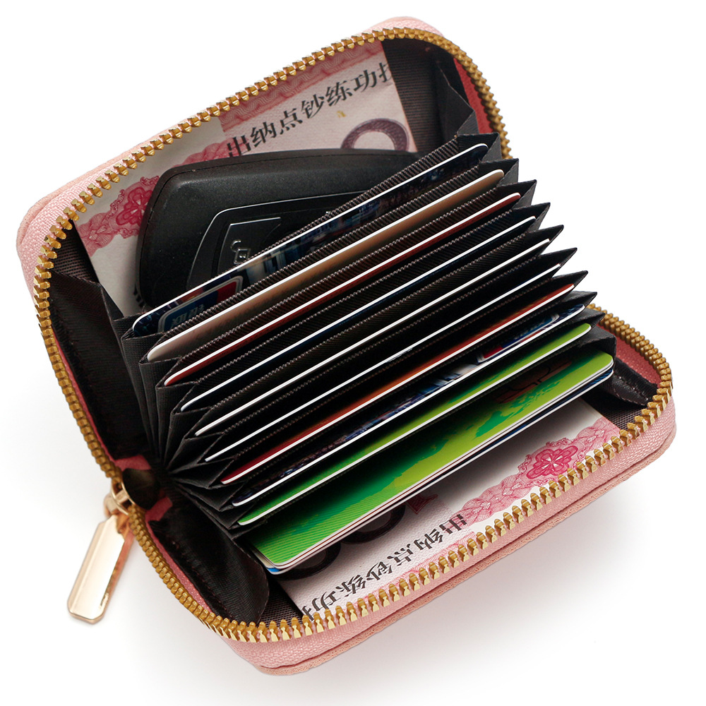 2025 Designer Wallet Women's Accordion Zip Card Case - Spacious Fashion Print Organizer, Multi Slot & Coin Pocket Ladies Wallet Insert Free Shipp