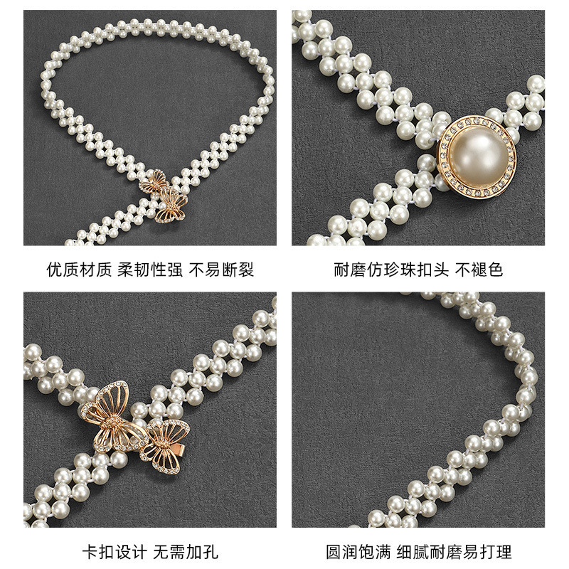 Minimalist Charm Retro Elegant Gold Plated Letter Waist Chain for Women Girls Metal Daily Autumn and Winter Jewelry 250420